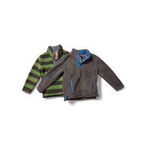 Mini Boden (Lot Of 2) Sherpa Fleece Boys Size 5-6Y Jackets Sweatshirts Preppy